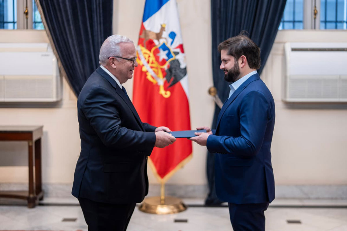Presenté mis Cartas Credenciales ante el Presidente Gabriel Boric
